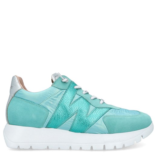 Hiszpańskie sneakersy premium - WONDERS A-2464 BŁĘKITNE ze sklepu Tymoteo.pl - sklep obuwniczy w kategorii Buty sportowe damskie - zdjęcie 178944636