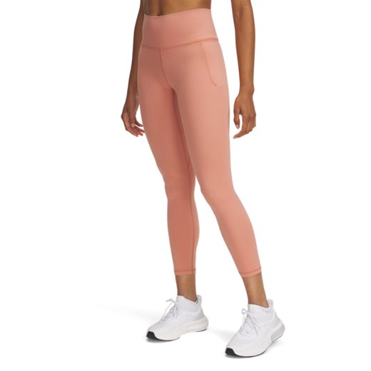 Damskie legginsy treningowe Under Armour Meridian Ankle Leg - różowe ze sklepu Sportstylestory.com w kategorii Spodnie damskie - zdjęcie 178945405