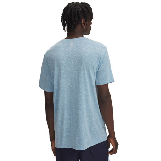 Męska koszulka do biegania Under Armour UA Launch Camo Shortsleeve - niebieska ze sklepu Sportstylestory.com w kategorii T-shirty męskie - zdjęcie 178945467