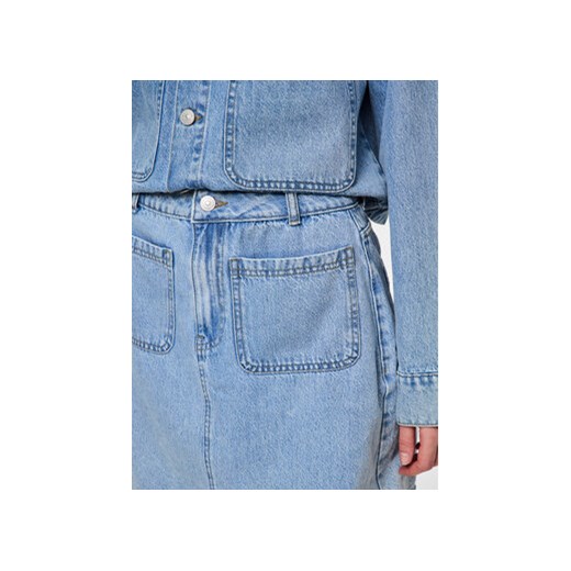 Spódnica Pieces jeansowa mini 
