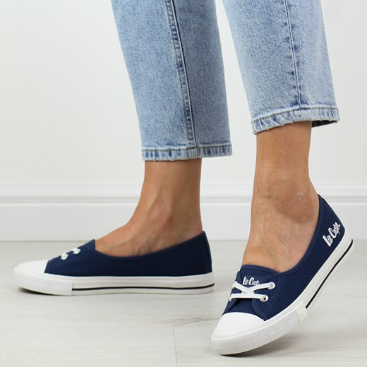 Balerinki Lee Cooper casual z tkaniny płaskie
