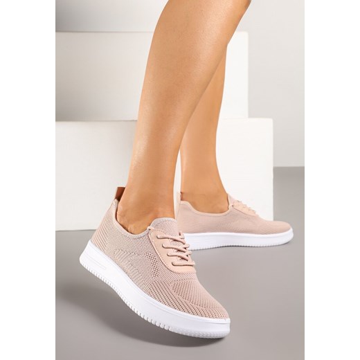 Różowe Buty Sportowe Sneakersy z Siateczkową Cholewką Eradwena ze sklepu born2be.pl w kategorii Buty sportowe damskie - zdjęcie 178951447