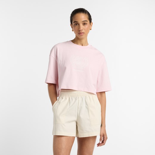 Koszulka damska New Balance WT51935RSG – różowa ze sklepu New Balance Poland w kategorii Bluzki damskie - zdjęcie 178952698