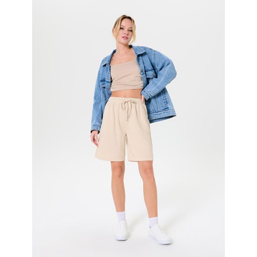 Sinsay - Szorty - kremowy Sinsay XXL Sinsay