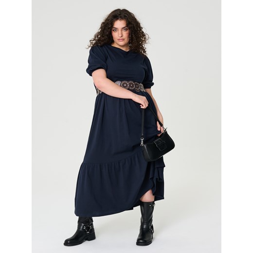 Sinsay - Sukienka maxi - granatowy Sinsay XS Sinsay