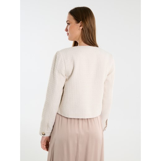 Sinsay - Żakiet - kremowy Sinsay XXS Sinsay