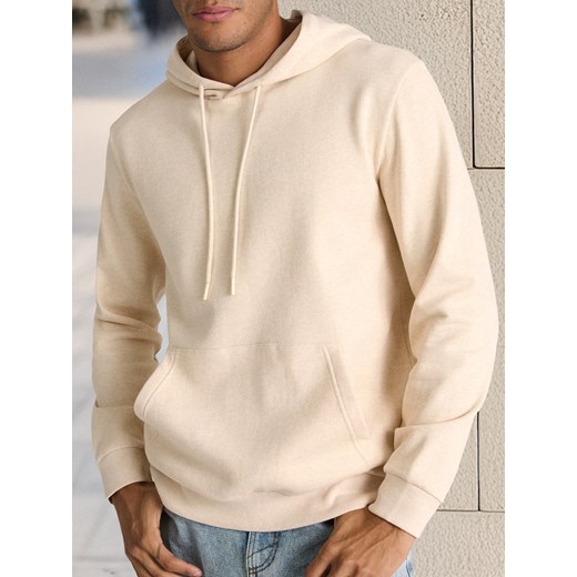 Sinsay - Bluza hoodie - beżowy Sinsay L Sinsay