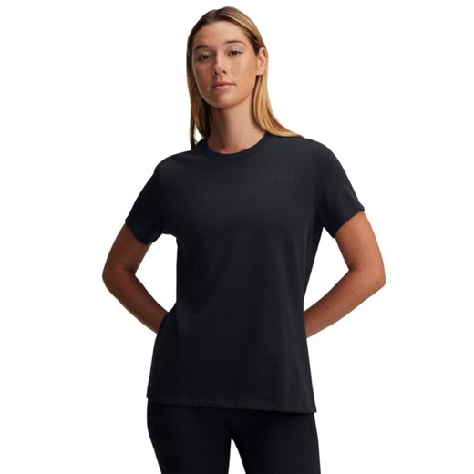 Damski t-shirt z nadrukiem Under Armour UA HWT Branded Core SS - czarny ze sklepu Sportstylestory.com w kategorii Bluzki damskie - zdjęcie 178955707