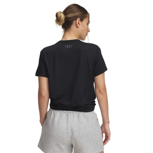 Damska koszulka treningowa Under Armour UA Tech PTH Graphic SSC - czarna ze sklepu Sportstylestory.com w kategorii Bluzki damskie - zdjęcie 178955719