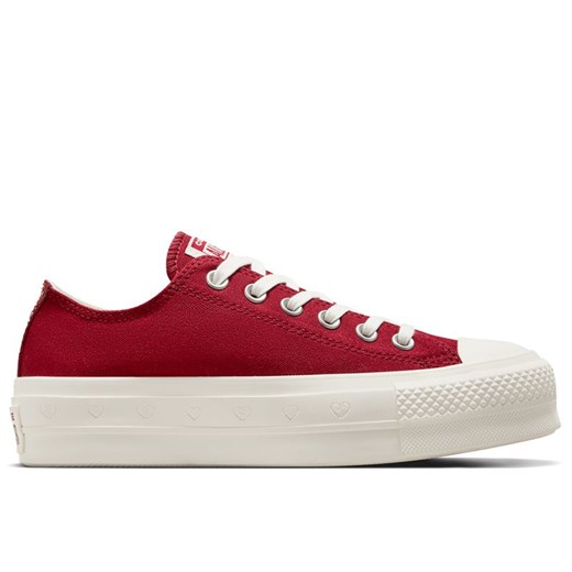 Buty Converse Chuck Taylor All Star Lift Platform Valentine's Day A13653C - czerwone ze sklepu streetstyle24.pl w kategorii Trampki damskie - zdjęcie 178955747