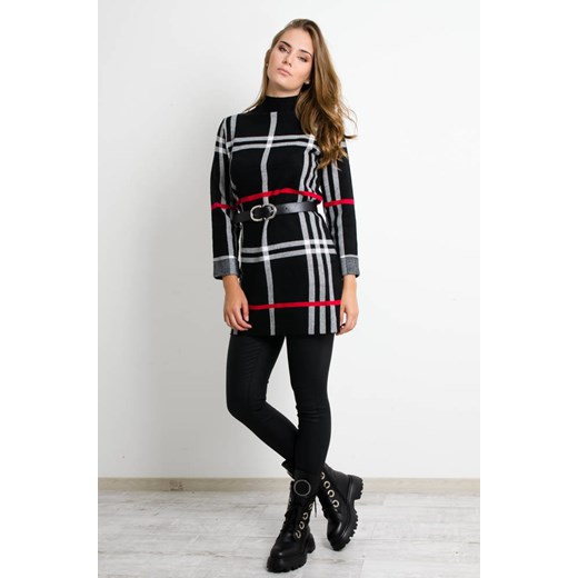 CZARNA SUKIENKA W KRATĘ ze sklepu olika.com.pl w kategorii Sukienki - zdjęcie 178958915