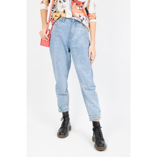 SPODNIE TYPU BALLOON JEANS Z WYSOKIM STANEM ze sklepu olika.com.pl w kategorii Jeansy damskie - zdjęcie 178958926