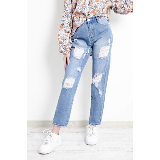 JASNE SPODNIE JEANSOWE TYPU BOYFRIEND Z PRZETARCIAMI Olika S olika.com.pl