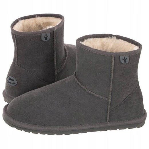 SZARE BOTKI EMU WALLABY MINI TEENS ze sklepu olika.com.pl w kategorii Śniegowce damskie - zdjęcie 178960599