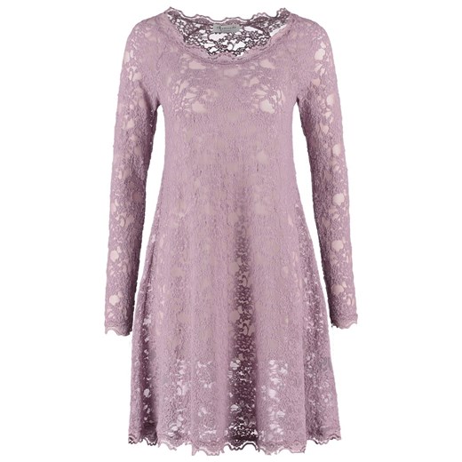 Rosemunde Sukienka dzianinowa antique purple zalando bezowy bawełna