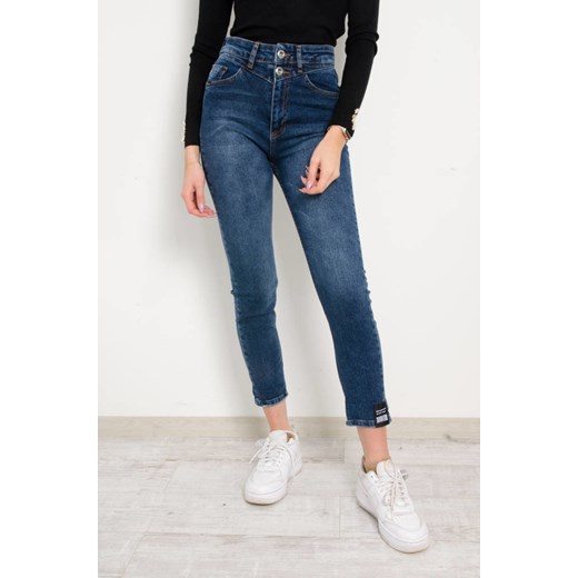 SPODNIE JEANSOWE MOM FIT Z WYSOKIM STANEM ze sklepu olika.com.pl w kategorii Jeansy damskie - zdjęcie 178963349