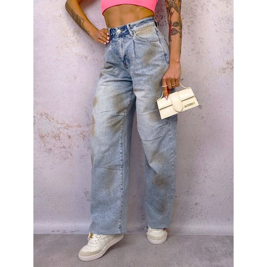 SPODNIE JEANSOWE ACID WASH Z EFEKTEM CIENIOWANIA ze sklepu olika.com.pl w kategorii Jeansy damskie - zdjęcie 178964246