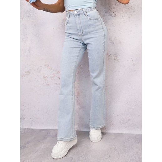 SPODNIE JEANSOWE FLARE DZWONY- JASNY JEANS ze sklepu olika.com.pl w kategorii Jeansy damskie - zdjęcie 178964486