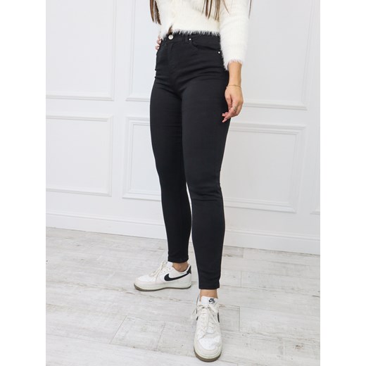 CZARNE SPODNIE PUSH UP Z WYSOKIM STANEM- ROZMIARY (M-4XL) ze sklepu olika.com.pl w kategorii Spodnie damskie - zdjęcie 178965189