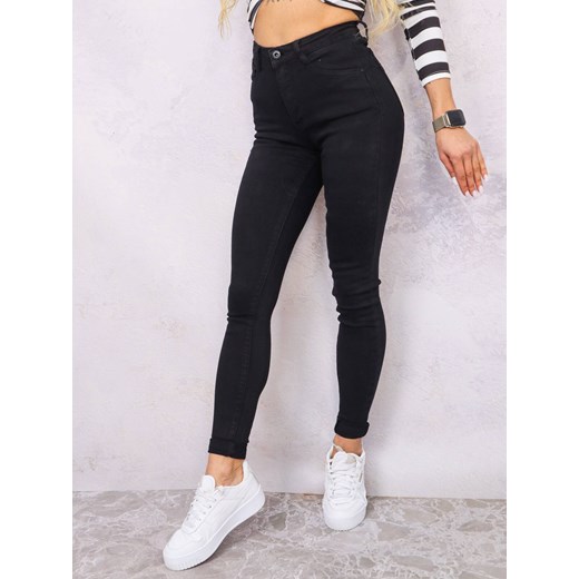 CZARNE SPODNIE JEANSOWE- PUSH UP ze sklepu olika.com.pl w kategorii Jeansy damskie - zdjęcie 178966336