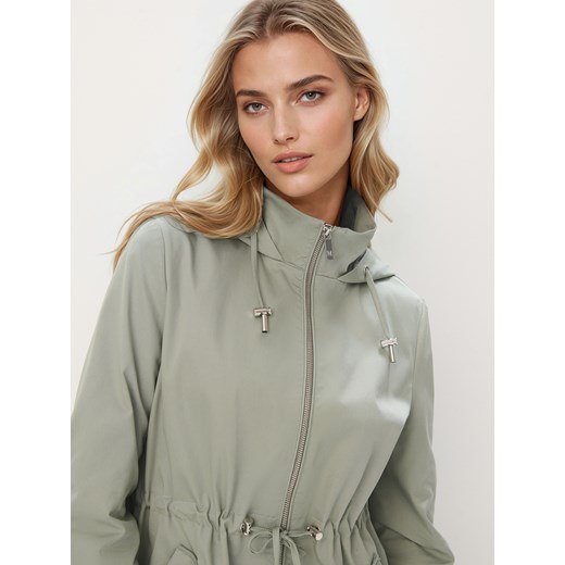 Mohito - Zielona kurtka parka z kapturem - ciemny zielony Mohito 34 Mohito