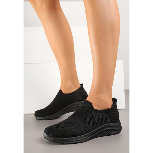 Czarne Wsuwane Buty Sportowe Sneakersy z Siateczki Kolarietia Renee 39 wyprzedaż renee.pl
