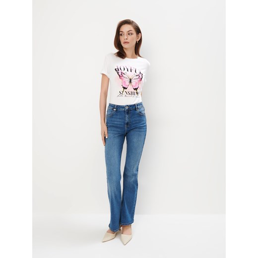Mohito - T-shirt z printem - biały Mohito L Mohito