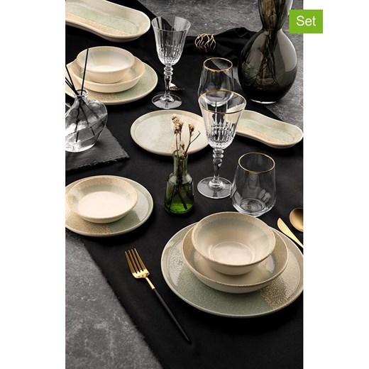 Hermia 27-częściowy zestaw w kolorze zielono-kremowym ze sklepu Limango Polska w kategorii Naczynia - zdjęcie 178976077