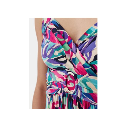 Sukienka Morgan mini wielokolorowa w abstrakcyjne wzory 