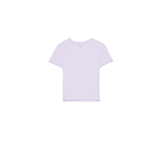 Cropp - Fioletowa koszulka z wiskozą - fioletowy Cropp S Cropp