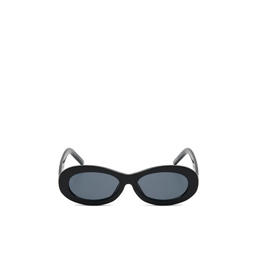 Cropp - Solidne czarne okulary przeciwsłoneczne - czarny ze sklepu Cropp w kategorii Okulary przeciwsłoneczne damskie - zdjęcie 178979388