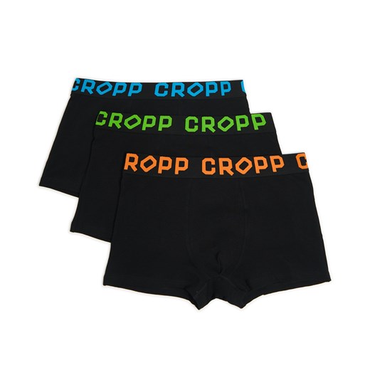Cropp - 3 pack czarnych bokserek basic - czarny Cropp XXL Cropp