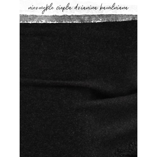 Wygodna i ciepła bluza domowa - HOT TOUCH - S czarny melanż ze sklepu PH KEY Sp. z o.o.  w kategorii Dresy damskie - zdjęcie 178980175