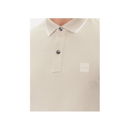 Boss Polo Passertip 50507699 Beżowy Slim Fit 3XL MODIVO