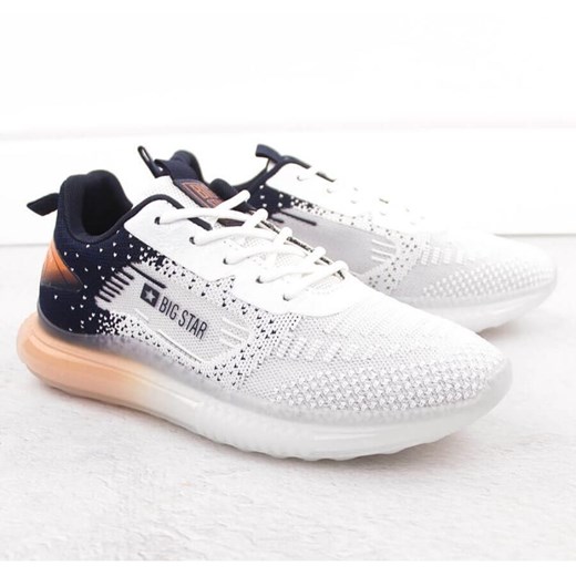 Buty sportowe Big Star NN174474 biało-granatowe białe 43 ButyModne.pl