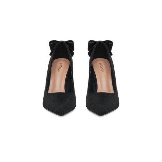 Czółenka czarne DeeZee bez zapięcia na szpilce eleganckie 