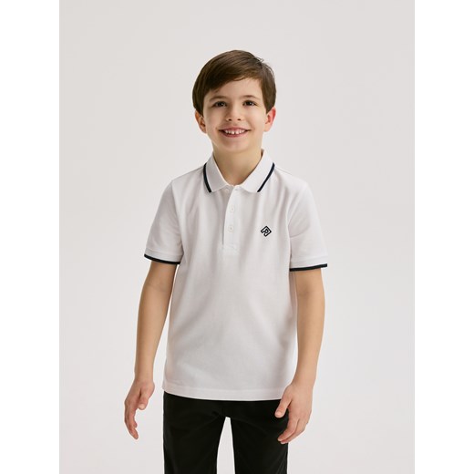 Reserved - Koszulka polo - biały ze sklepu Reserved w kategorii T-shirty chłopięce - zdjęcie 178988668