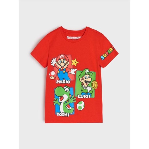 Sinsay - Koszulka Super Mario - czerwony ze sklepu Sinsay w kategorii T-shirty chłopięce - zdjęcie 178991626