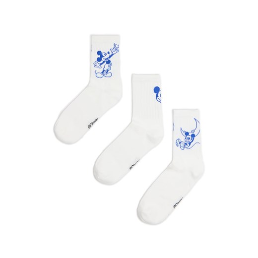 Cropp - Zestaw długich skarpet Myszka Mickey - wielobarwny ze sklepu Cropp w kategorii Skarpetki damskie - zdjęcie 178992845