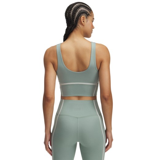 Damski top treningowy Under Armour Meridian Piped Crop Tank - zielony ze sklepu Sportstylestory.com w kategorii Bluzki damskie - zdjęcie 178994266