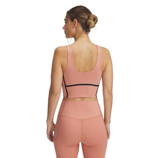 Damski top treningowy Under Armour Meridian Piped Crop Tank - pomarańczowy ze sklepu Sportstylestory.com w kategorii Bluzki damskie - zdjęcie 178994278