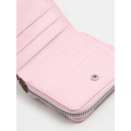 Cropp - Materiałowy portfel moro Hello Kitty - wielobarwny Cropp Uniwersalny Cropp