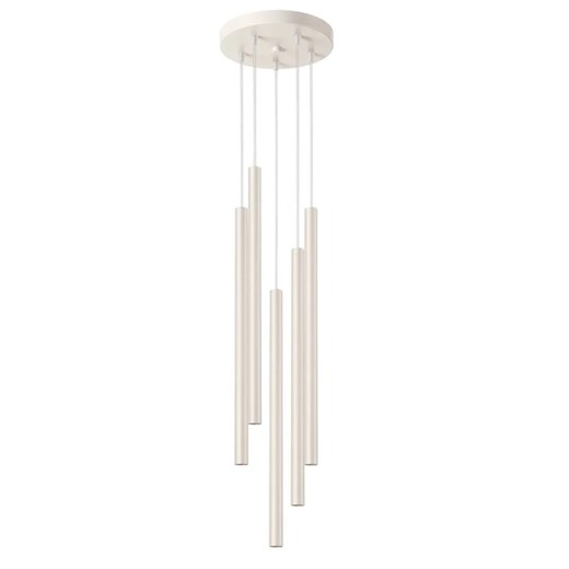 Beżowa elegancka lampa wisząca - 4X M088 S6-P31 ze sklepu Edinos.pl w kategorii Lampy wiszące - zdjęcie 178996096