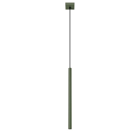 Pojedyńcza lampa wisząca w kolorze oliwkowej zieleni - M084-Onyt ze sklepu Edinos.pl w kategorii Lampy wiszące - zdjęcie 178996099
