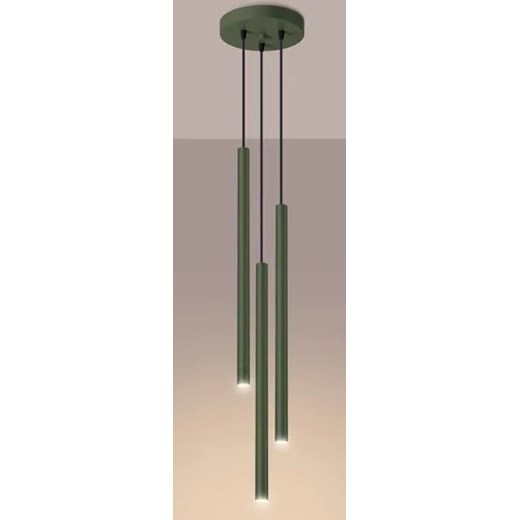 Stylowa zielona lampa wisząca w nowoczesnym stylu - M087-Natilo Lumes One Size Edinos.pl