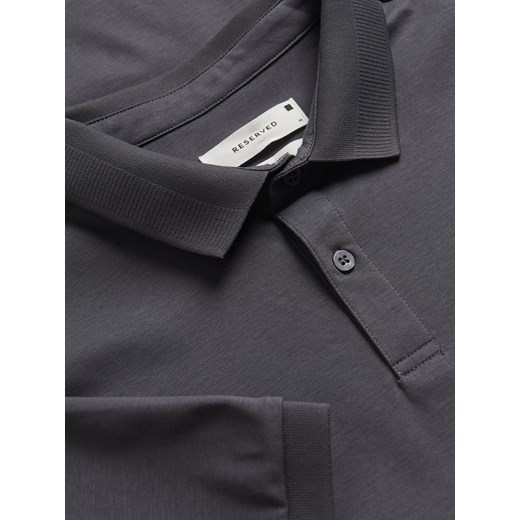 Reserved - Koszulka polo slim - ciemnoszary Reserved XL Reserved
