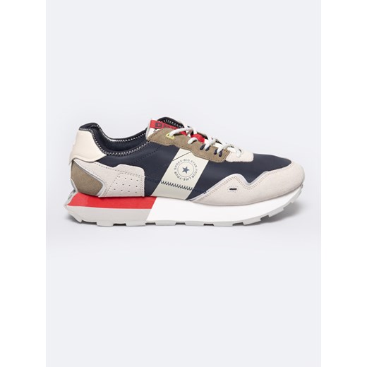 Sneakersy męskie granatowo-beżowe RR174474 403 ze sklepu Big Star w kategorii Buty sportowe męskie - zdjęcie 178998986