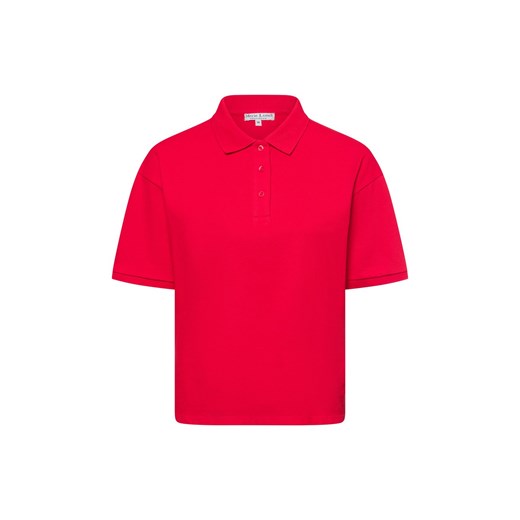 Marie Lund Damska koszulka polo Kobiety Bawełna czerwony jednolity ze sklepu vangraaf w kategorii Bluzki damskie - zdjęcie 178999547