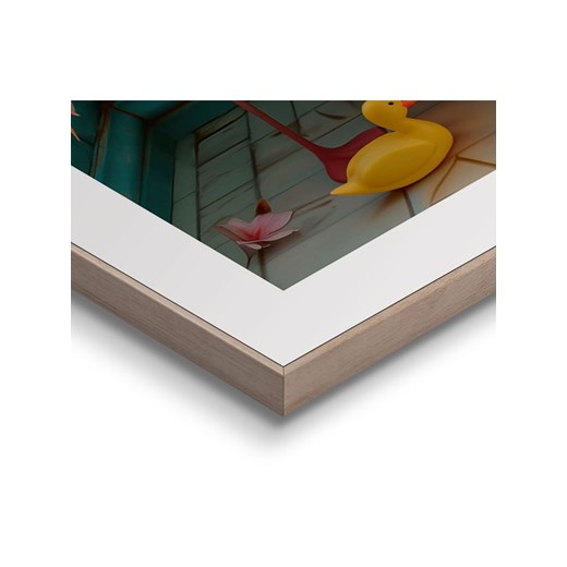 Orangewallz Druk artystyczny &quot;Flamingo Bath Party&quot; w ramce - 50 x 70 Orangewallz 50x70 cm wyprzedaż Limango Polska