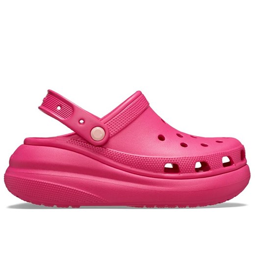 Klapki Crocs Classic Crush Clog 207521-6ZQ - różowe ze sklepu streetstyle24.pl w kategorii Klapki damskie - zdjęcie 179000215